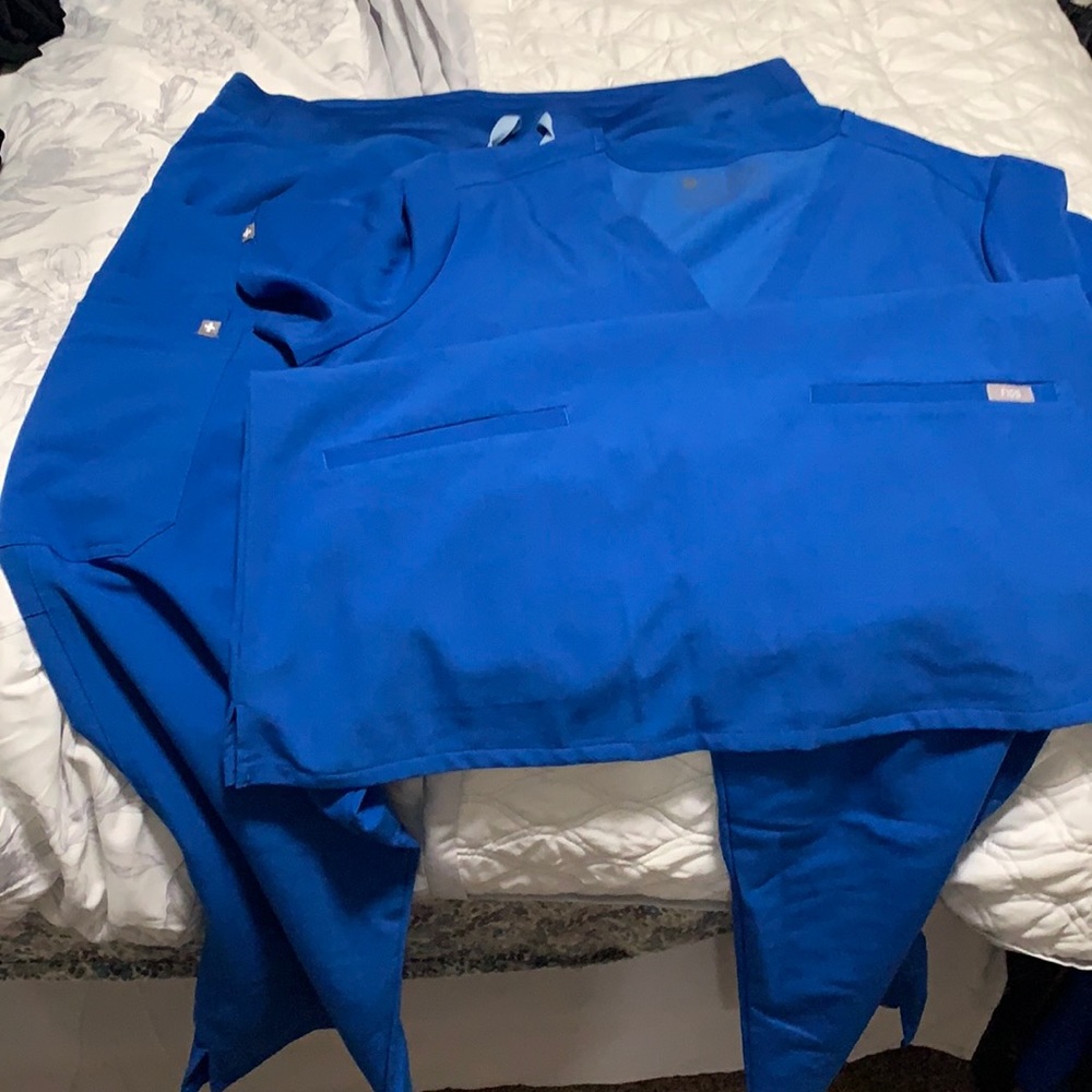Figs scrub set - Royal Blue